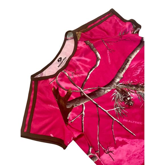 REAL TREE T-SHIRT HOT PINK CAMOUFLAGE SZ S CAMO HUNTING ATHLETIC PERFORMANCE - Picture 8 of 10